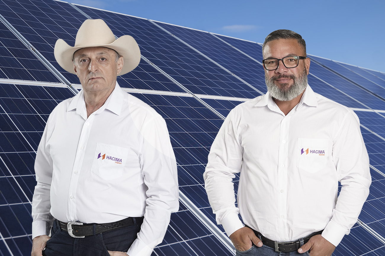 Painéis solares instalados pela Hacima Energia